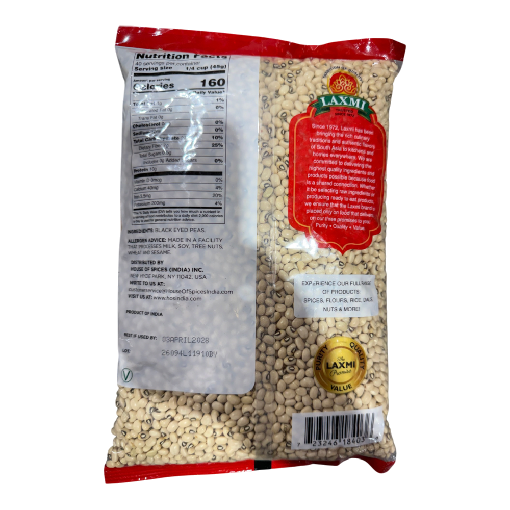 LAXMI BLACK EYE PEAS 4LB