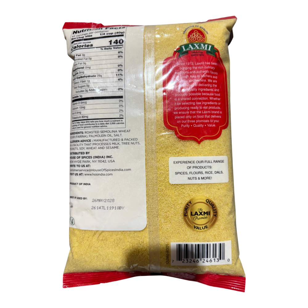 LAXMI SOOJI ROASTED 4LB