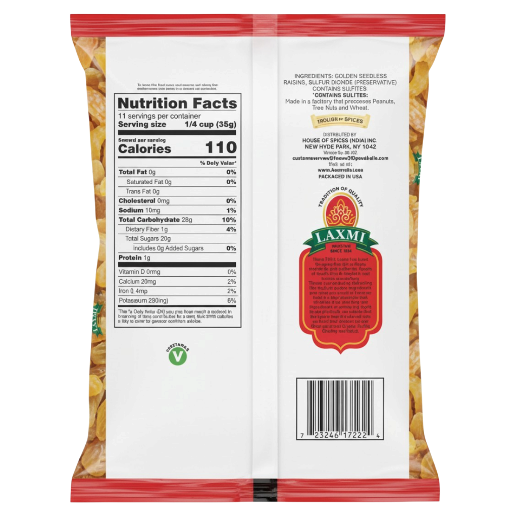 LAXMI GOLDEN RAISINS 400G