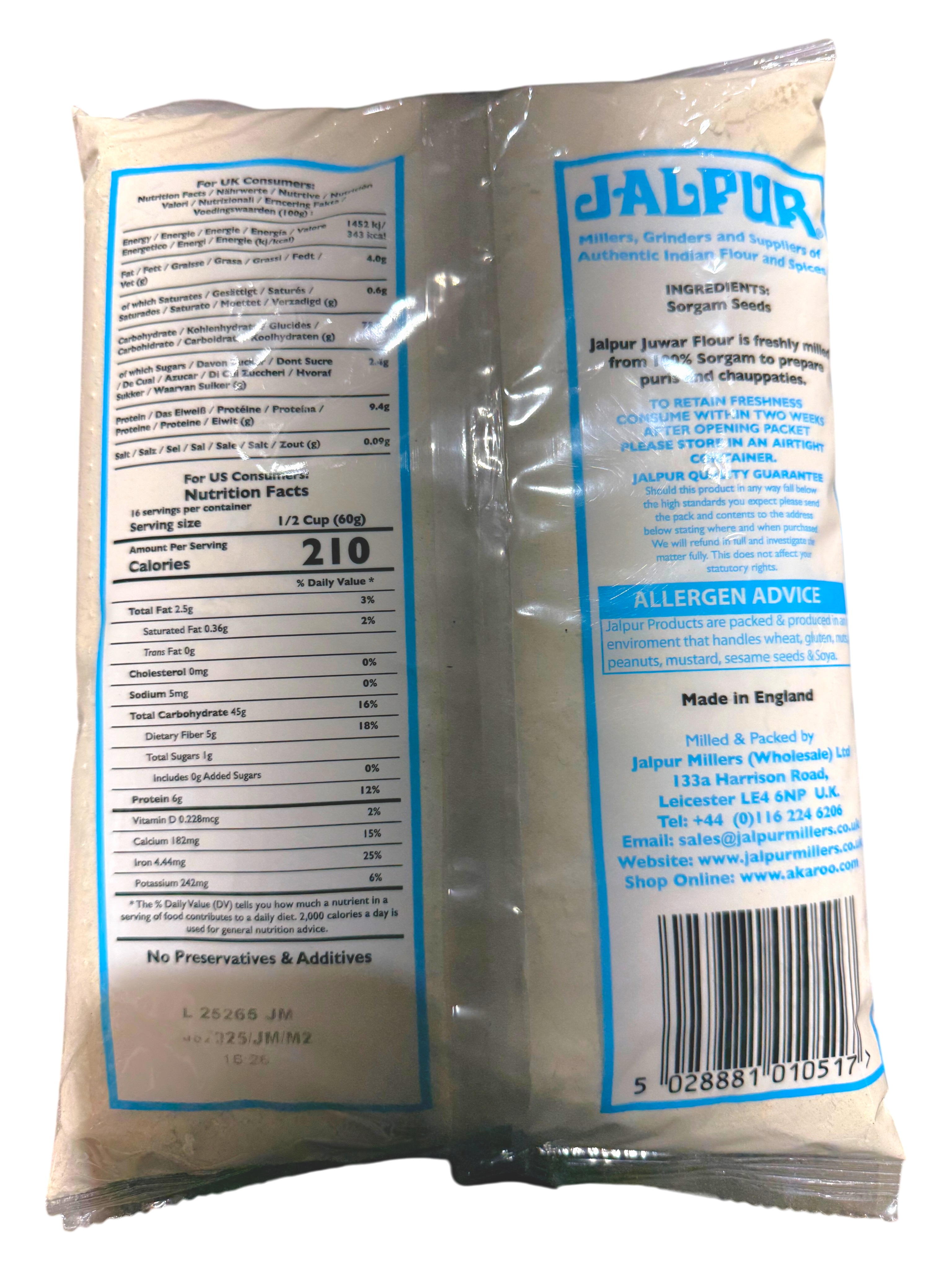 JALPUR JUWAR FLOUR 2.2LB