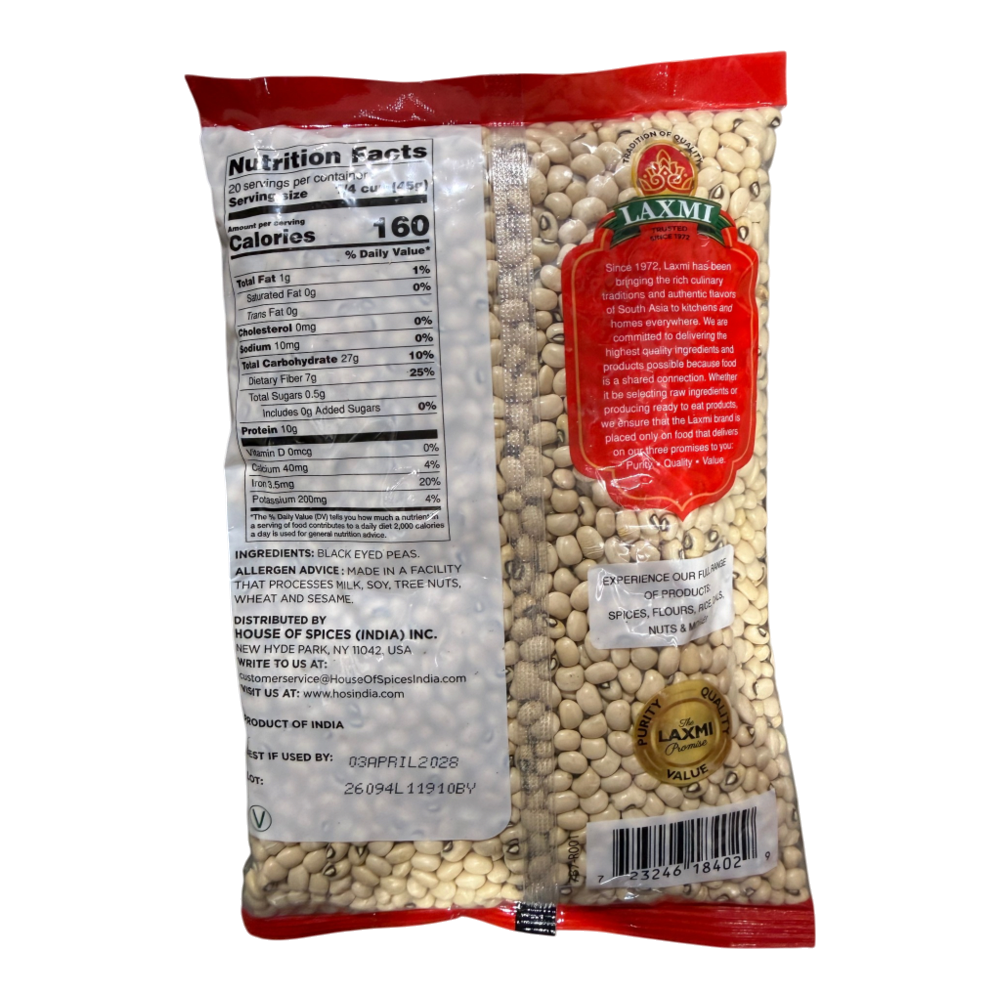 LAXMI BLACK EYE PEAS 2LB